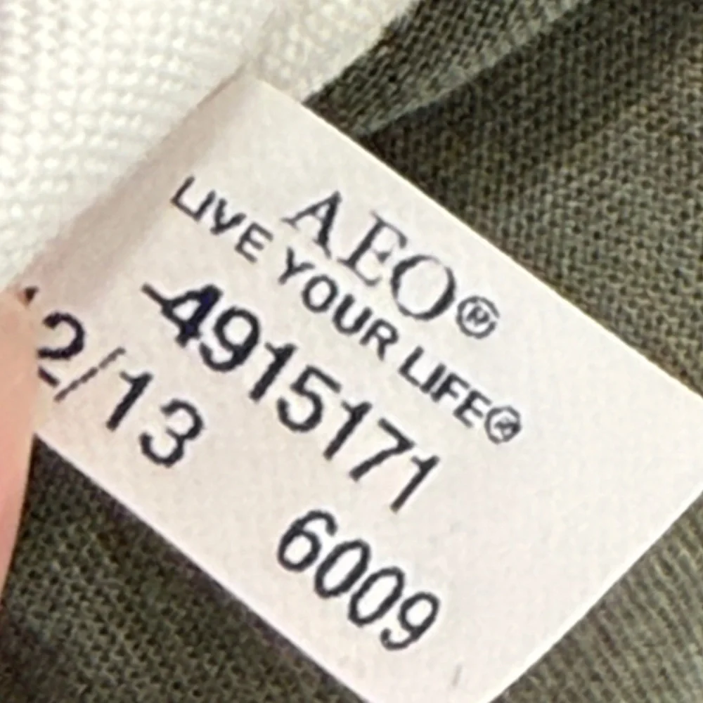 💚 American Eagle Green Button Down Shirt - Small - Picture 8 of 9